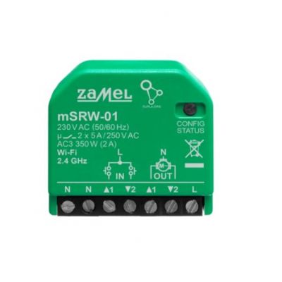 Sterownik rolet WI-FI dopuszkowy w obudowie SUPLA mSRW-01 ZAMEL (SPL10000022-WUN)
